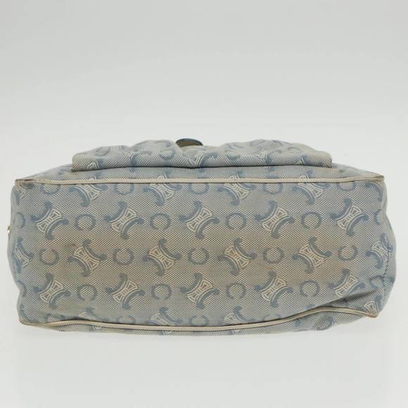 CELINE Paris Macadam Canvas Boogie bag Hand Bag Light Blue Auth 100659 - Picture 9 of 16